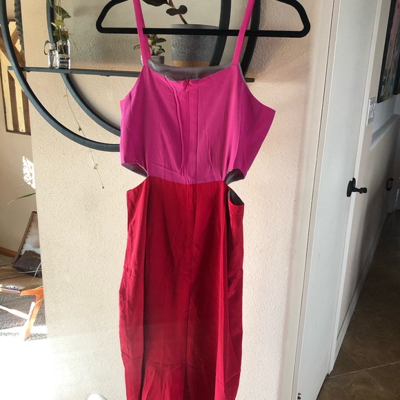 Mara Hoffman Colorblock Cutout Midi Dress - Picture 4 of 7